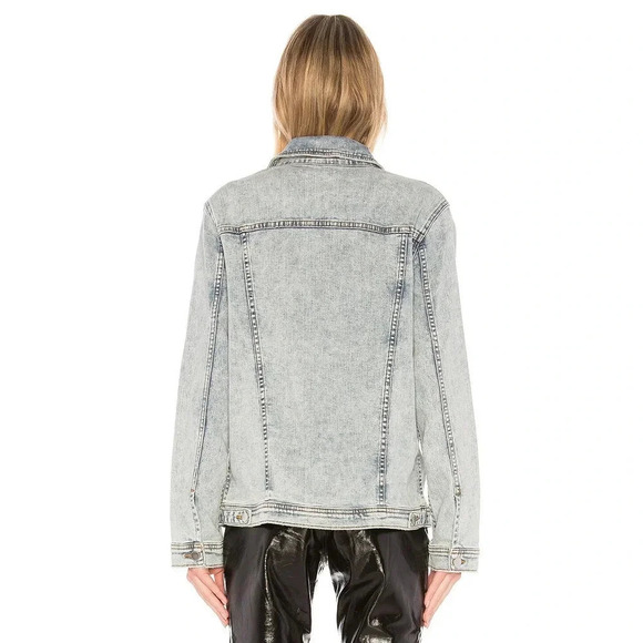 L'AGENCE Karina Jean Jacket Classic Sky Size L - Picture 3 of 10